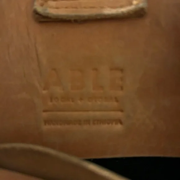 Able Black and Tan Shoulder Bag - Picture 2 of 5